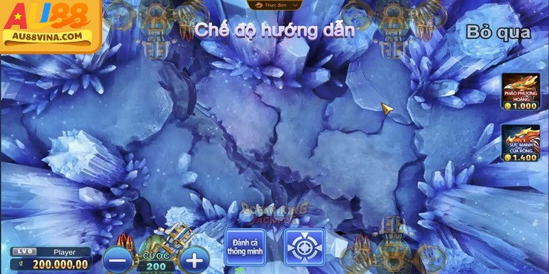 Bắn Cá Au88 - Thế Giới Đại Dương Bí Ẩn, Đa Màu Sắc 3 Ưu điểm của sảnh bắn cá AU88 với kho vũ khí đa dạng và nhiều chế độ hỗ trợ săn cá, săn boss hiệu quả