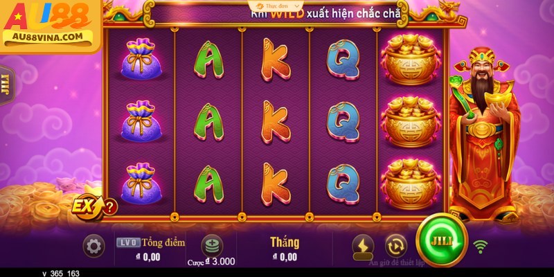 Hướng dẫn các bước tham gia chơi nổ hũ thần tài tại AU88 từ đăng nhập đến quay hũ