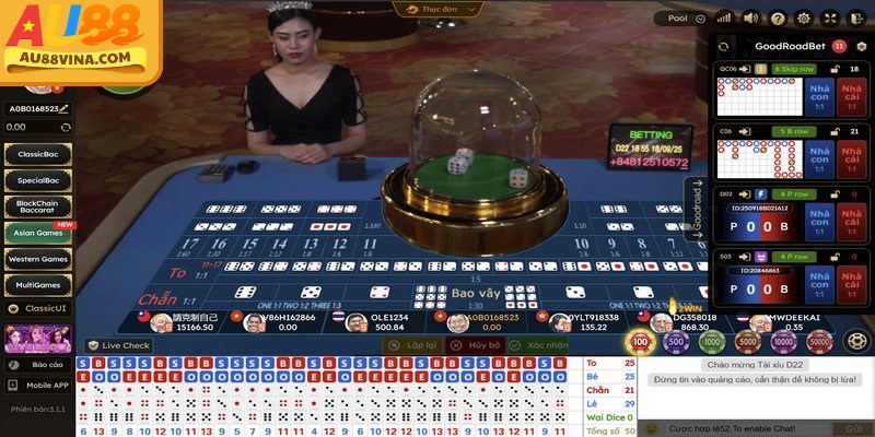 Bí kíp chơi tài xỉu Au88: quản lý vốn, theo dõi xu hướng và dừng cược đúng lúc